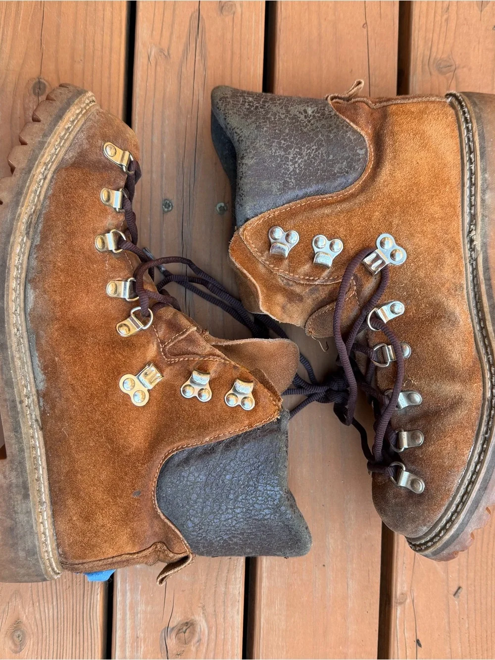 Danner Brown Suede Hiking Boots with New Vibram Soles